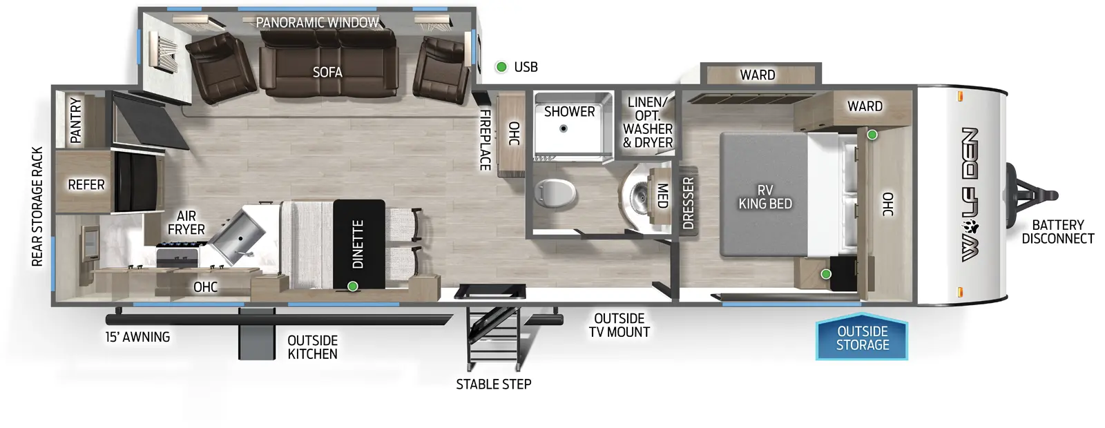 Cherokee Black Label 271RKBL Floorplan